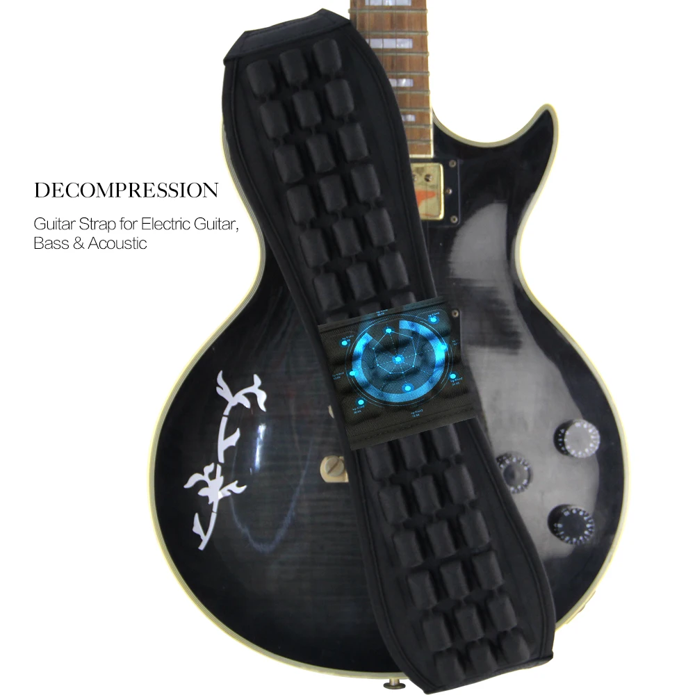 BATESMUSIC гитарный ремень для бас &amp Электрогитары с 5 6 &quotв ширину Неопреновая