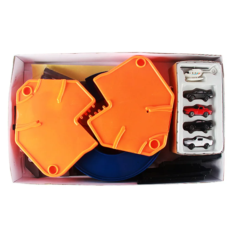 Гоночный трек с 3D рисунком игрушечная машинка для стоянки сборная железная