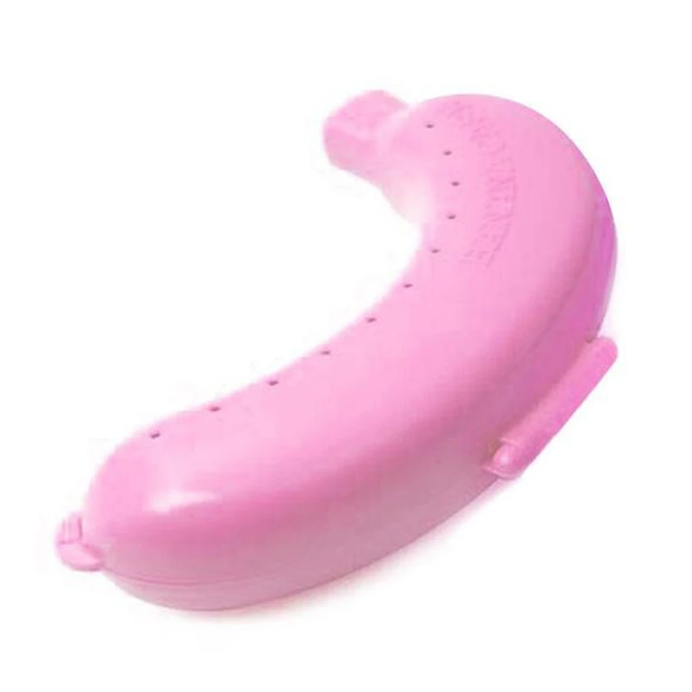 

Food Container Banana Crisper Box Plastic Non Toxic Durable Portable Outdoor Potluck Storage Fruit Fresh Case
