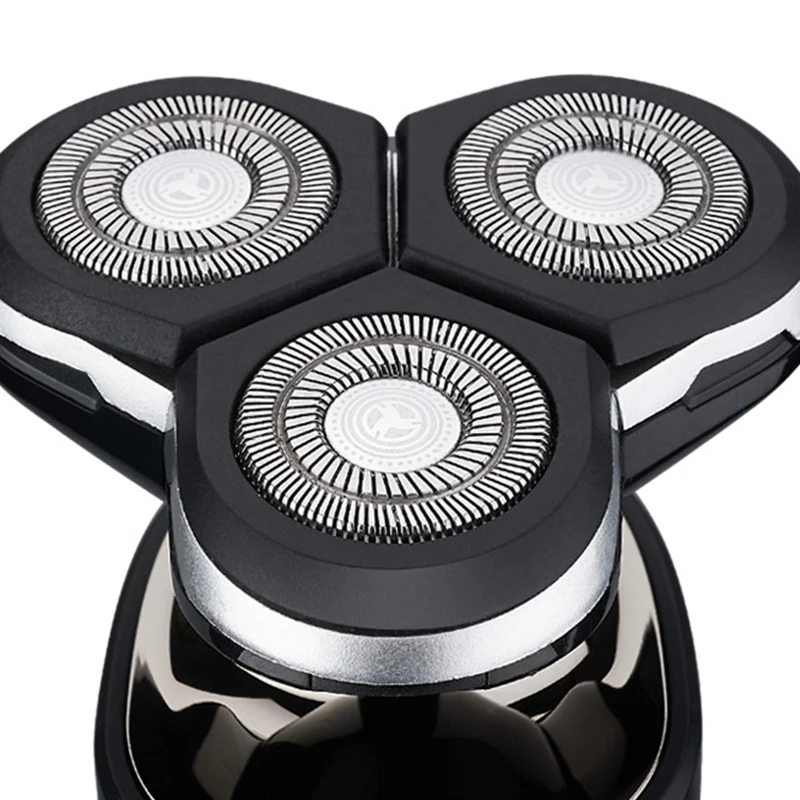 

UPS Electric Shaver Razor Shaving beard Machine for Men Dry Wet Beard Trimmer Rechargeable washable 3D head Dual Blades