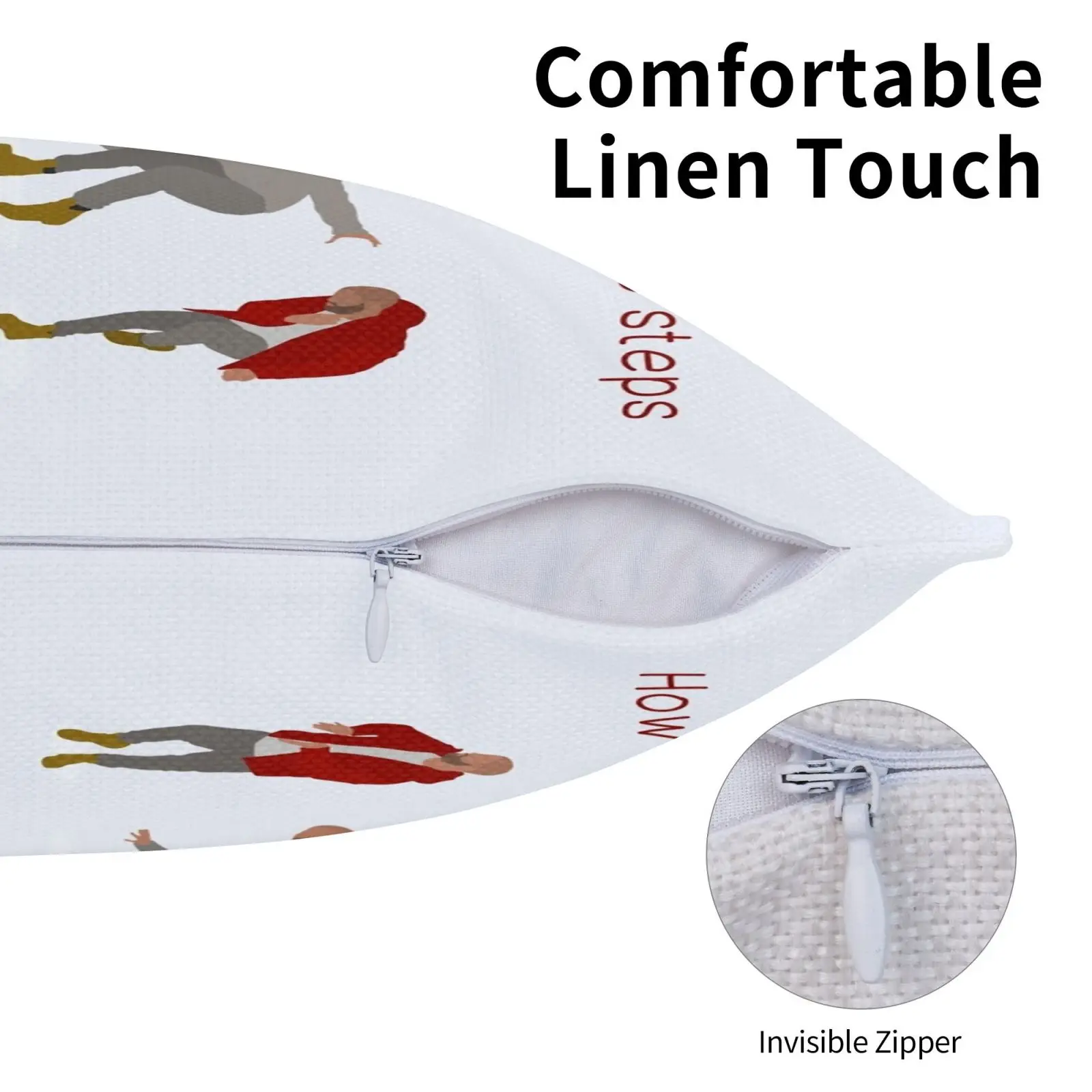 Наволочка с надписью как танцевать 6 этапов | Дом и сад