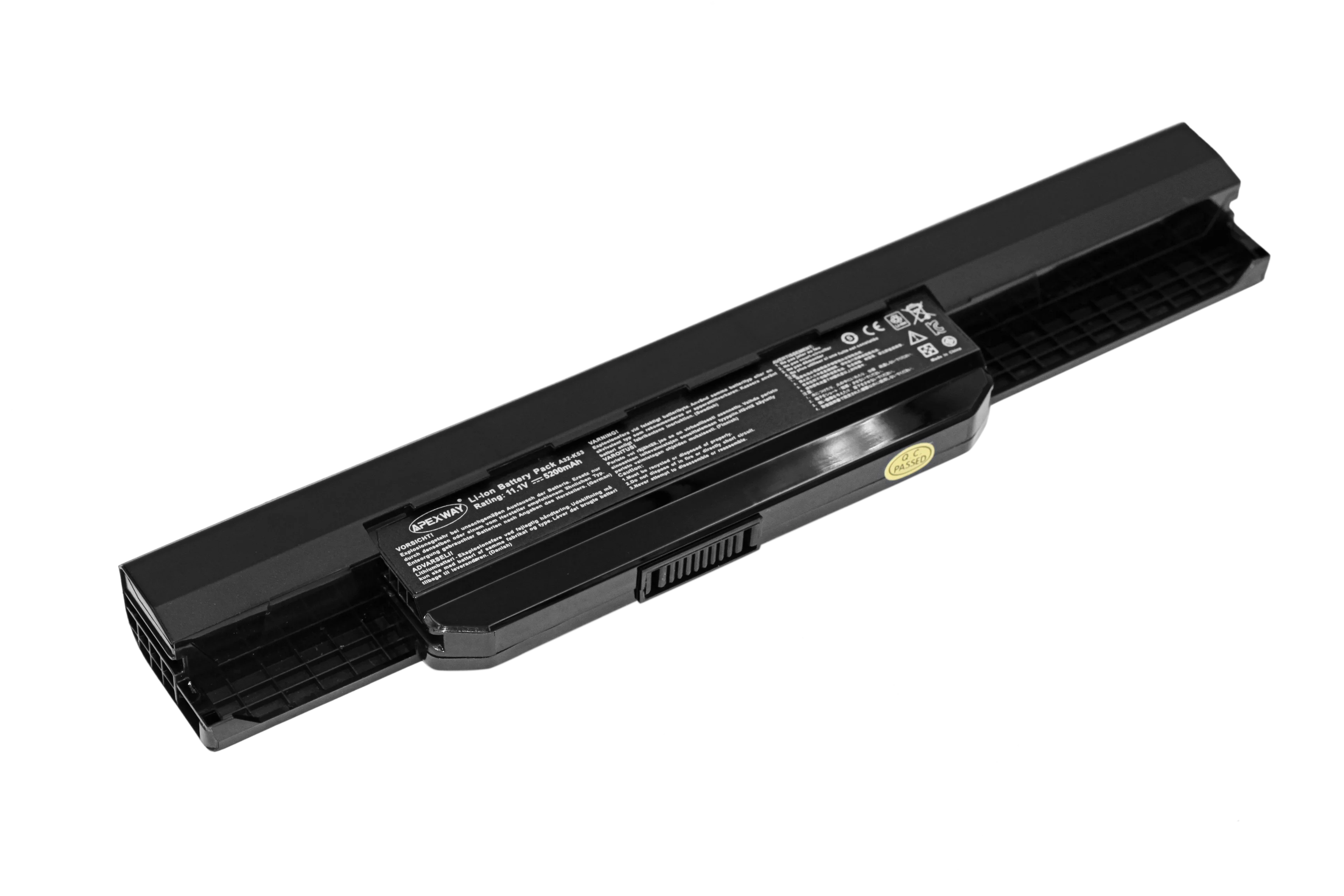 Сменный аккумулятор ApexWay для ноутбука 11 1 В черного цвета Asus A43 A53 K43 K53 X43 X53S X54 X44