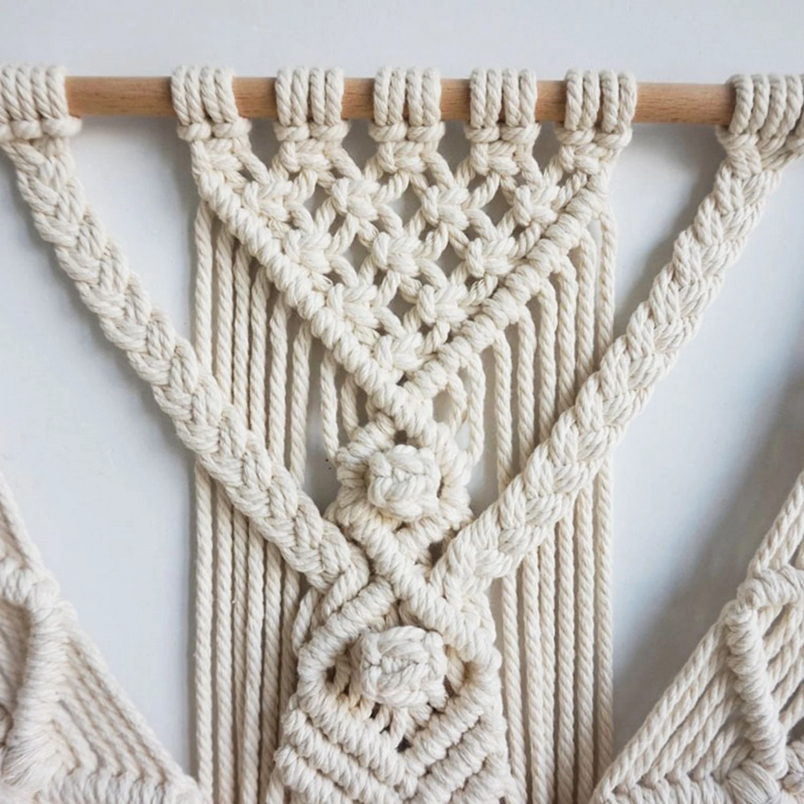 

Macrame Wall Hanging Tapestry Wall Decor Boho Tassel Dream Catcher Chic Bohemian Woven Home Decoration 55X70cm