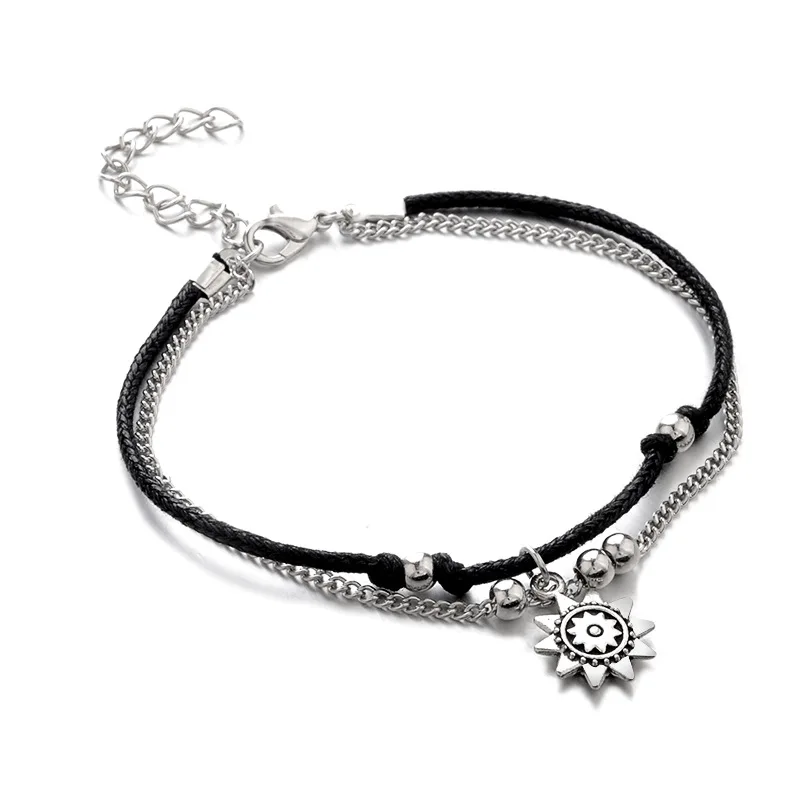 Европейский и американский стиль двухслойный Древний серебряный сплав