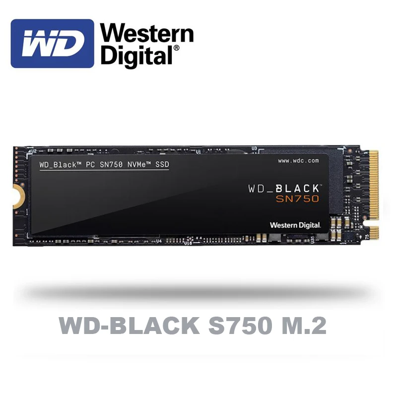 Внутренний твердотельный накопитель Western Digital WD BLACK SN750 SSD 250 ГБ 500 Гб ТБ M.2 2280 NVMe PCIe