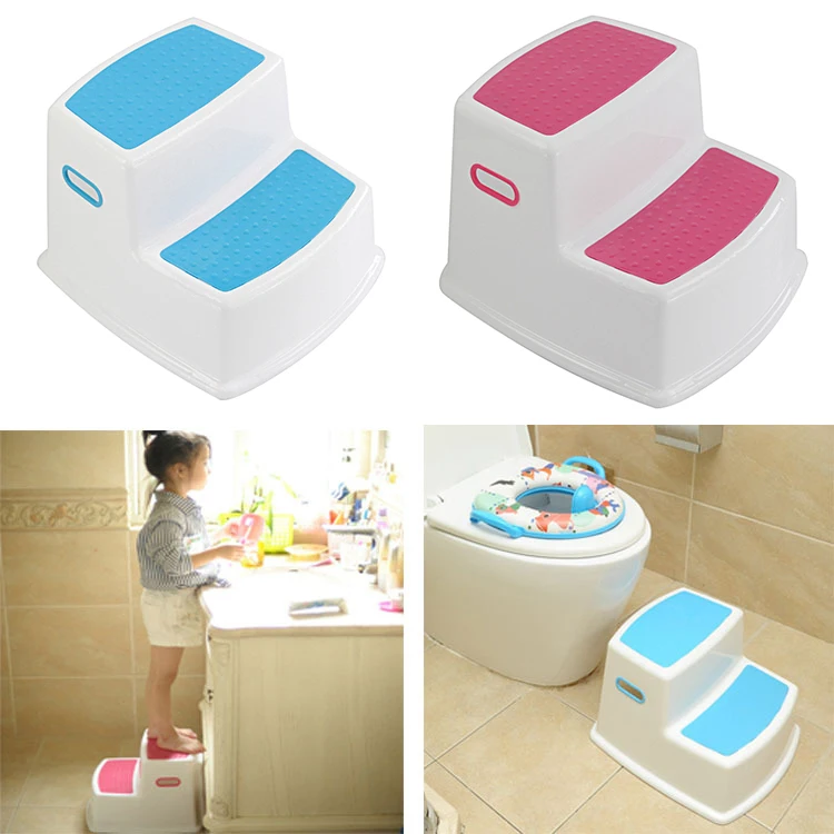 

Newly 2 Step Stool for Kids Toddler Stool for Toilet Potty Training Slip Bathroom Kitchen XSD88