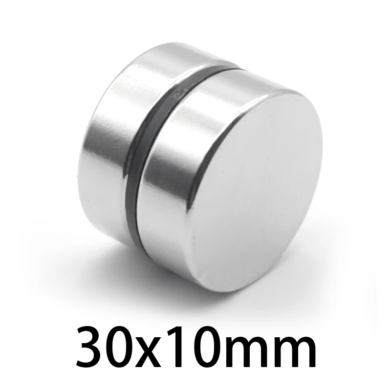 

1-20 шт. круглые магниты 30 мм x 10 мм N35 постоянный магнитный NdFeB Магнит 30*10 мм толстый неодимовый магнит диаметр 30x10 мм