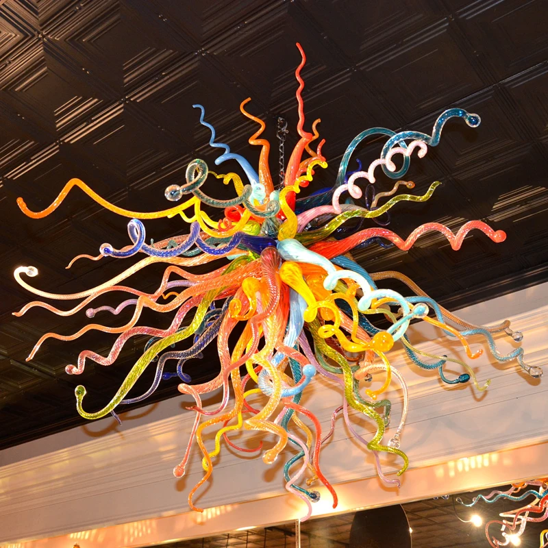 

Italy Design Chandelier Colorful Led Hand Blown Glass Pendant Light Christmas Art Decoration Lighting Lamp Custom 60 or 70 CM
