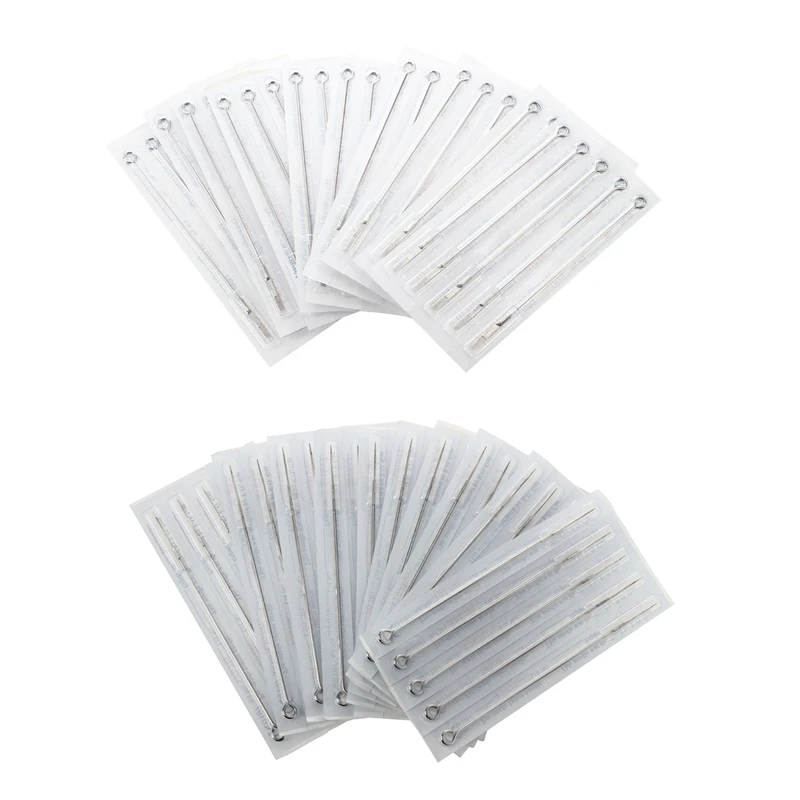 

100 Pcs Tattoo Needles: 50 Pcs 9M1 Single Stack Magnum Sterilized Tattoo Needles OTW-50-9M1 & 50 Pcs 7Rl Tattoo Needles