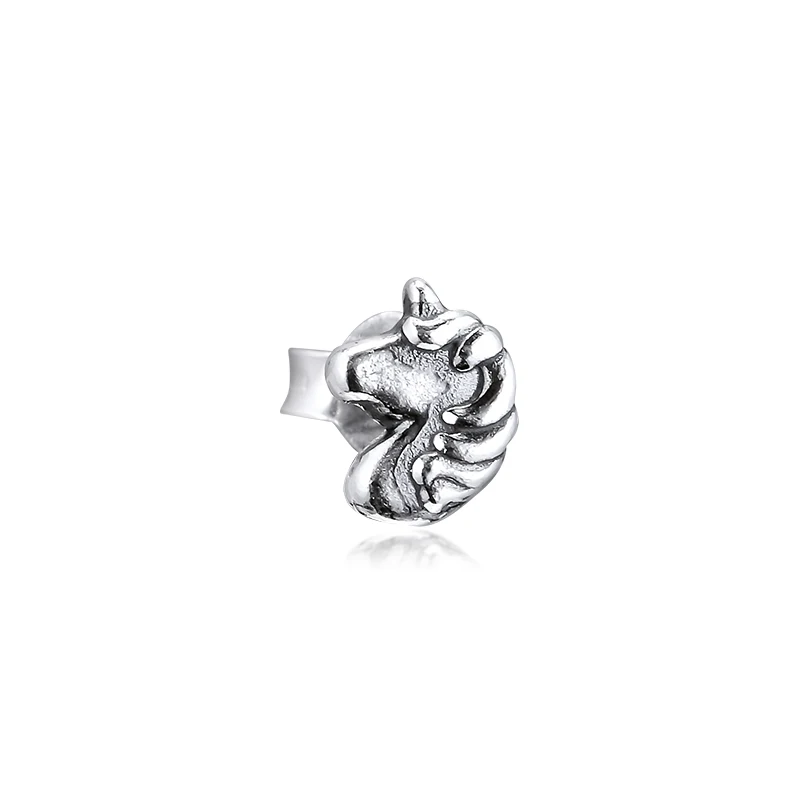 Signature Me My Magical Unicorn одиночные серьги гвоздики 100% 925 пробы серебро ювелирные изделия