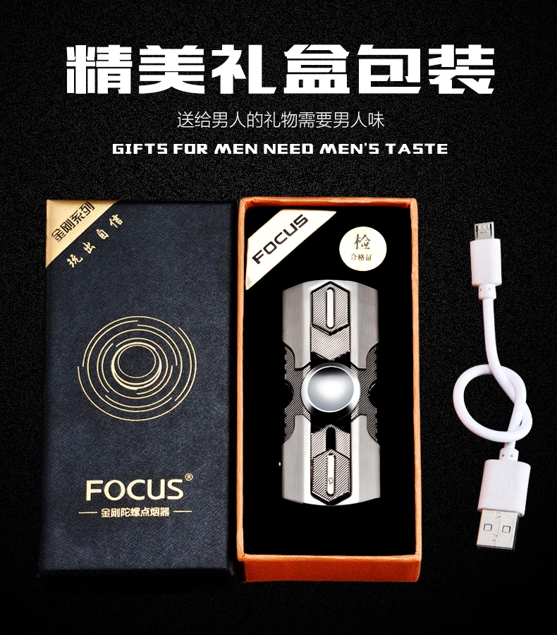 Фокус usb зарядка кончики пальцев Зажигалка креативная металлическая ветрозащитная надпись Зажигалка для сигар аксессуары для электронных сигарет