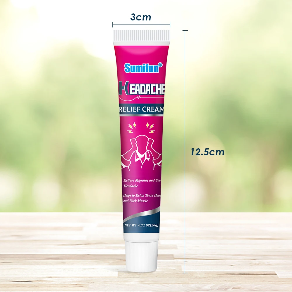 20 г Sumifun крем для снятия головной боли лечение нервной медицинский пластырь