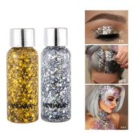 free shipping shiny face body sequins body lotion eye shadow colorful polarized stage makeup make up color loose glitter