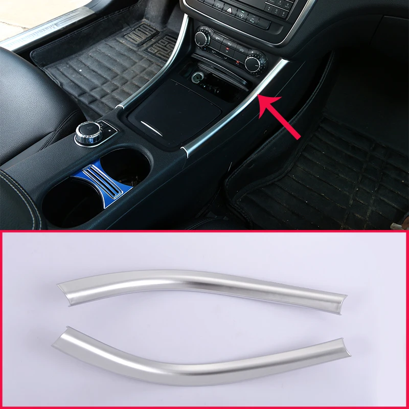 2 шт. для Mercedes Benz A/GLA/CLA Class 200 220 260 W176 A180 хромированная наклейка на центральную