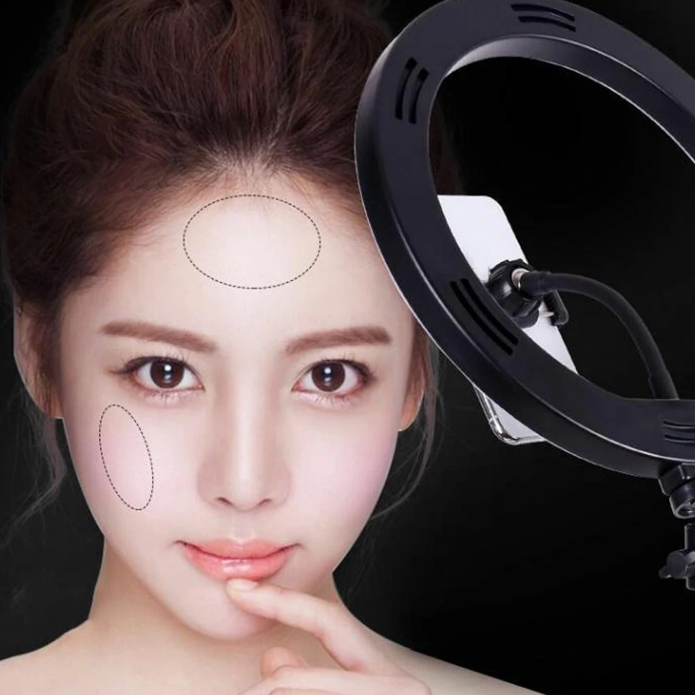

Photo LED Selfie Ring Fill Light 10inch Dimmable Camera Phone Ring Lamp With Stand Tripod For Makeup Video Live Studio