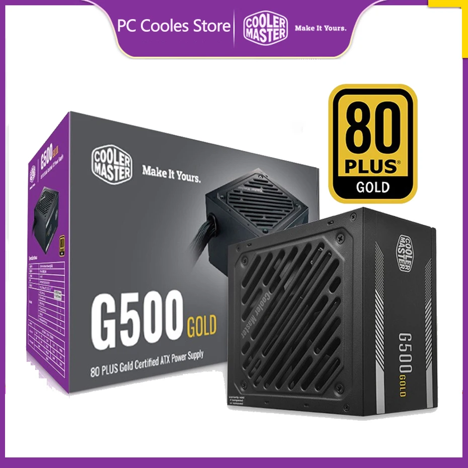 Master G500/g600/g700 Gold Computer Game Power Supply 500/600/700 Watt 12v Dual Cpu 8pin Interface With 120mm Slient Fan