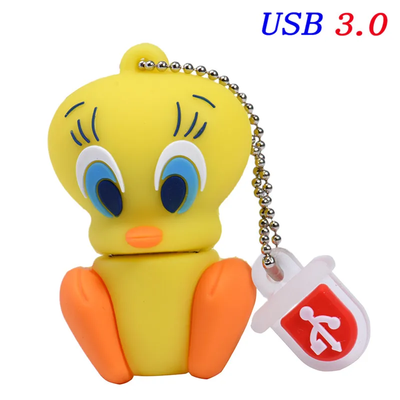 JASTER USB 3,0 Looney ttes usb флеш-накопитель 32 ГБ флеш-накопитель 16 Гб 64 ГБ 4 ГБ жуки кролик Даффи утка мультфильм горячая Распродажа животное ручка-накопитель - Цвет: E