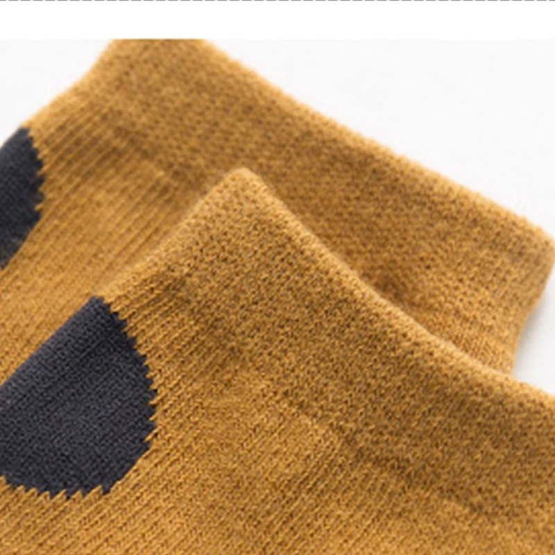 Лотоса для 5 пар/упак. хлопковый теплый жилет в горошек для маленьких девочек носки для детей ясельного возраста; Детские Школьные носки детские носки для мальчиков и осень-зима подарки для детей