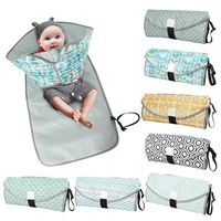 multifunctional baby changing diaper pad waterproof mummy portable storage bags travel cover mat clean hand folding nappy bags