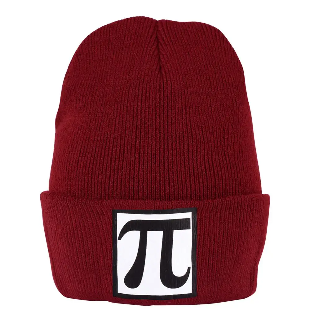 Кофейная вязаная шапка с логотипом бини черепом зимняя теплая мешковатая