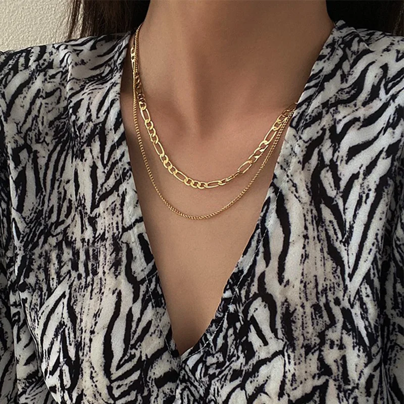 Кубинский чокер в готическом стиле для мужчин и женщин массивное ожерелье из