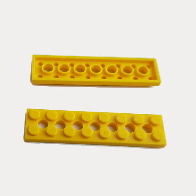 100 шт./лот Kennie moc DIY bulding block совместим с высокотехнологичными аксессуарами Plate 2x8