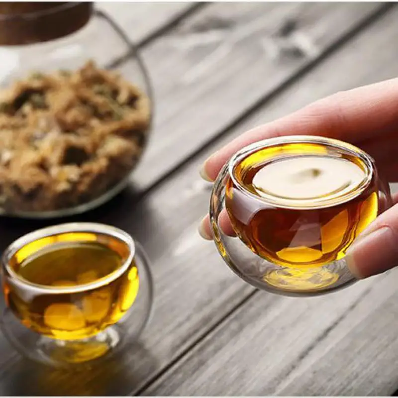 Креативная термостойкая стеклянная чашка с двойными стенками модные кружки для