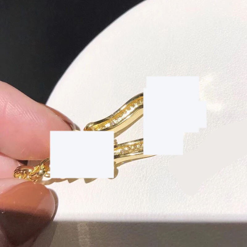 Аксессуары оптом новый белый золотой U-образный браслет Пара классический