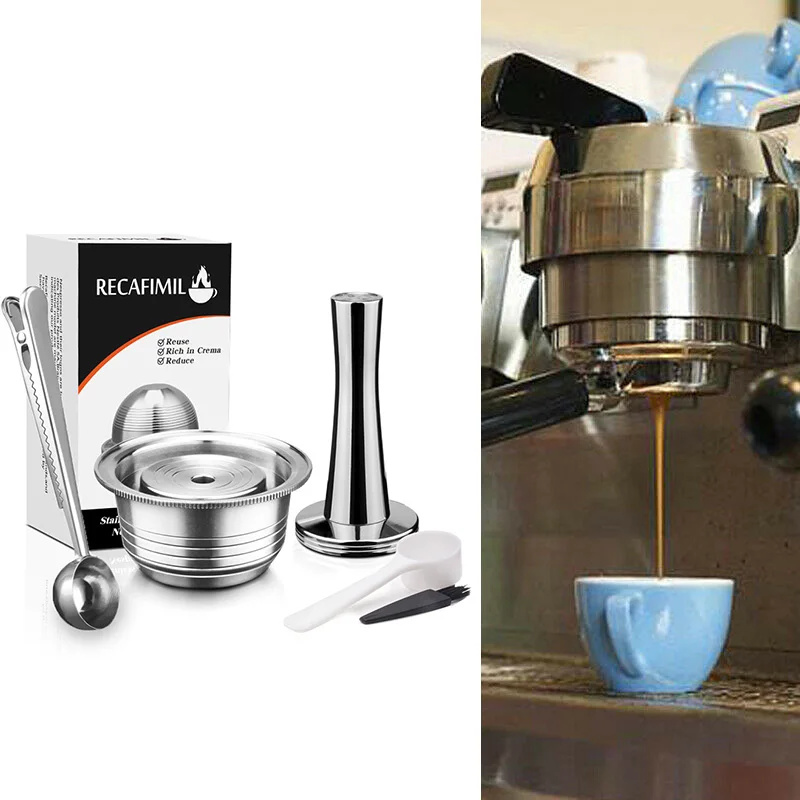 1 Набор из 230 мл многоразового кофе Pod капсулы вскрытия набор для Nespresso Vertuo Plus серии поставки