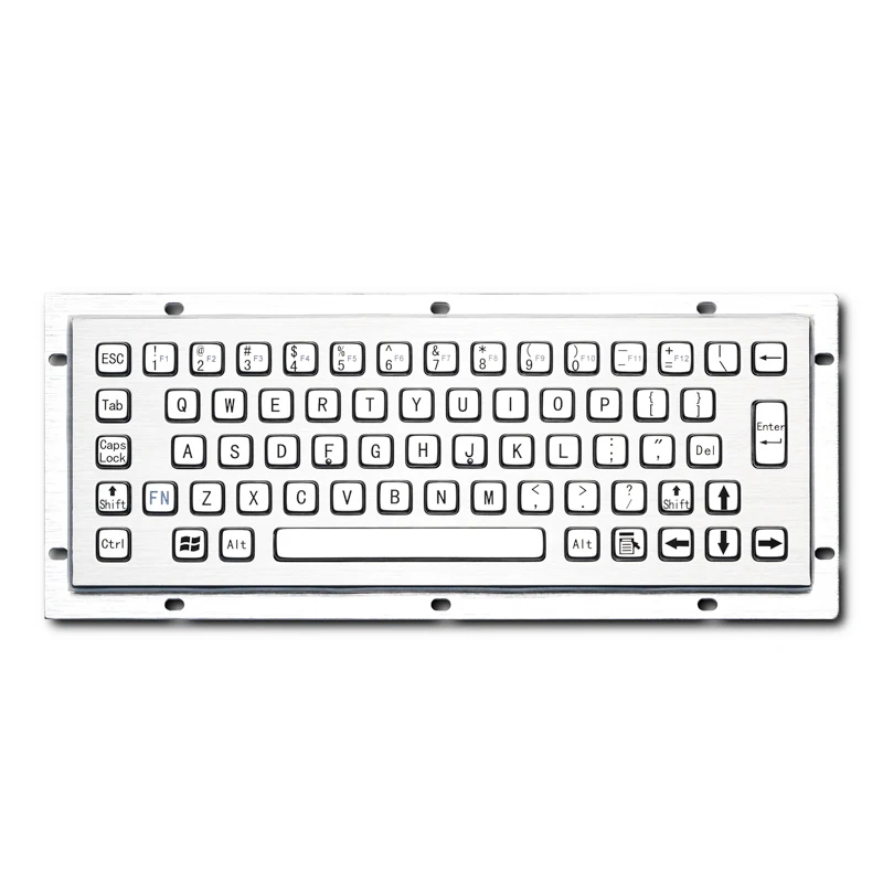 Прочная 65 клавиш Водонепроницаемая панель монтаж Kisok CNC машина нержавеющая сталь