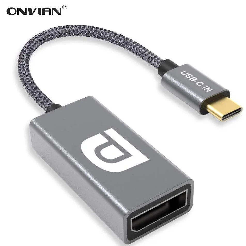 Onvian USB 3 1 Type C к DisplayPort адаптер дисплея 4K 60Hz DP для MacBook Pro iMac Surface Book 2 Pixelbook| |
