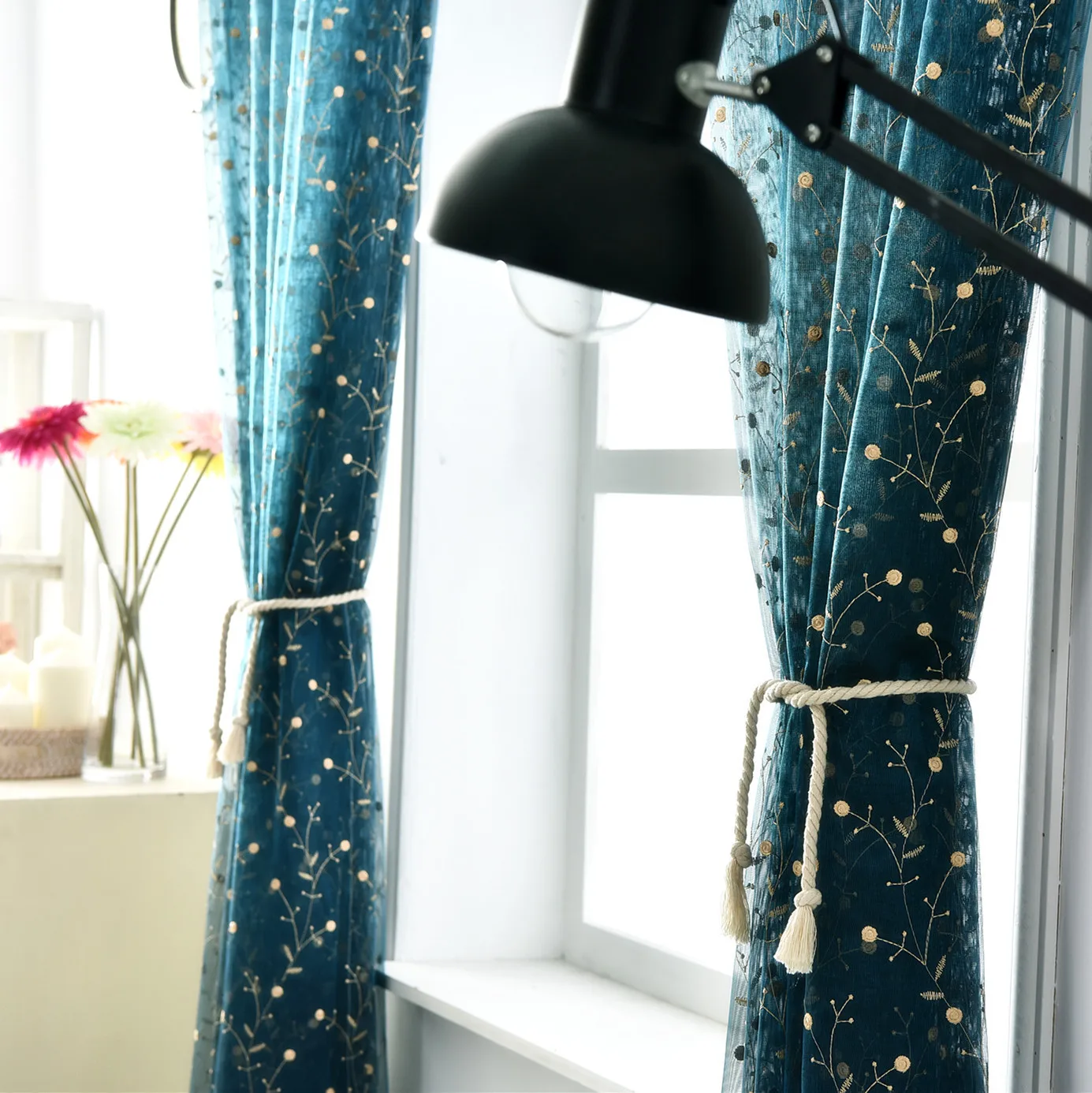 Вишневое дерево Европейская Корейская пасторальная вышивка высококлассная