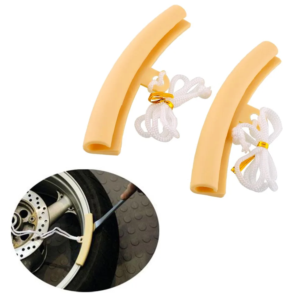 

Hot 2pcs Motorcycle Motorbike Saver Tire Rim Protectors For Suzuki Honda
