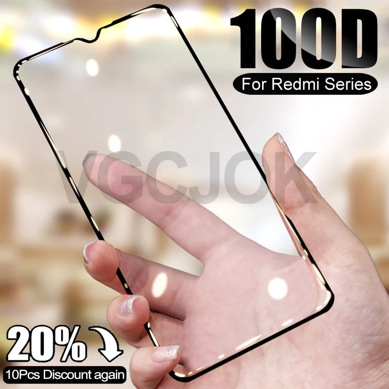 Защитное стекло закаленное 100D для Xiaomi Redmi 7 7A 8 8A K20 K30 Pro Note 8T|Защитные стёкла и