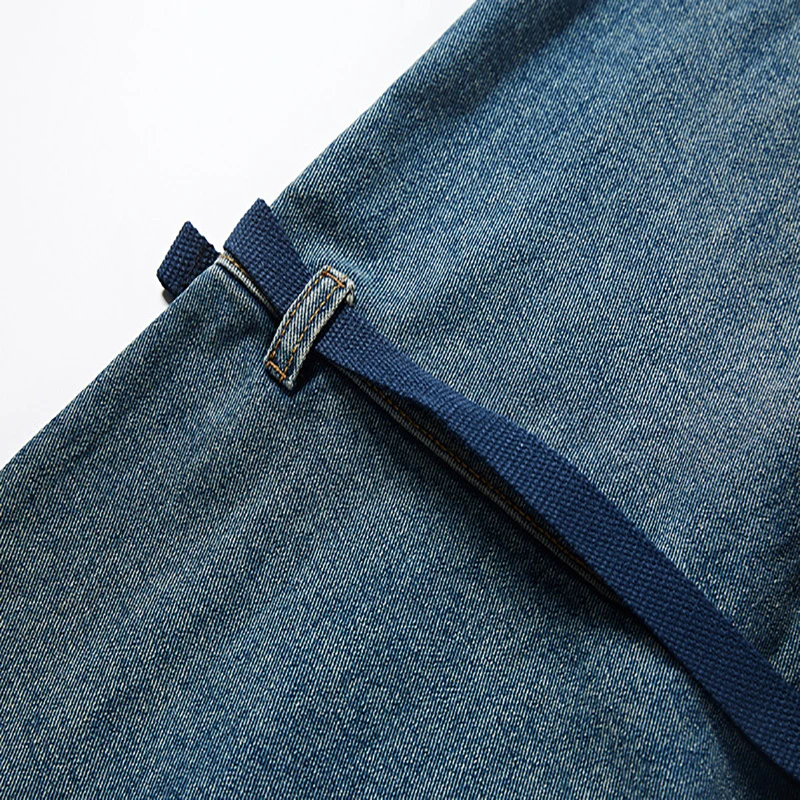 

SHENGPALAE Detachable Washed Jeans Women's Spring 2021 New High Waist Streetwear Hip Hop loose Denim Cargo Pants Female 5B376