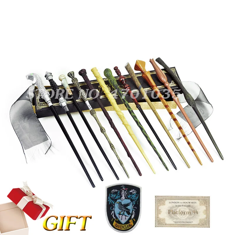 28 Kinds of Potters Wand Colsplay Metal/Iron Core Dumbledore Voldemort Luna Ron Magical Wands Kids Toys with Pretty Box Package | Игрушки и