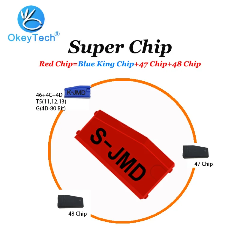 Оригинальный чип OkeyTech JMD King для K jmd Handy Baby копировальный аппарат 4C/4D/G/46/47/48 красного
