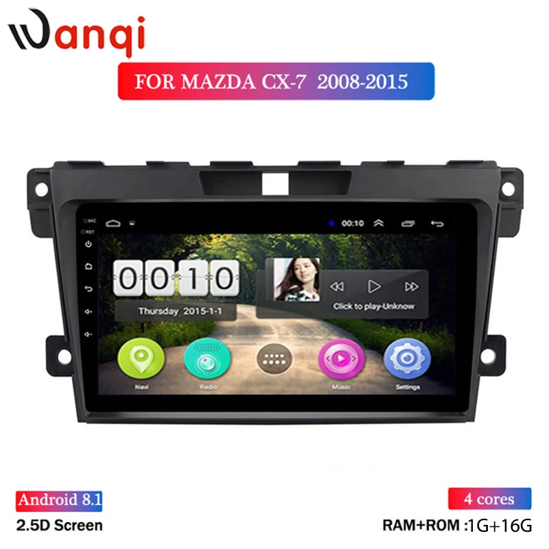 Android 8 1 автомобильное радио 9 дюймов для Mazda CX7 2008 2015 Авторадио мультимедийный