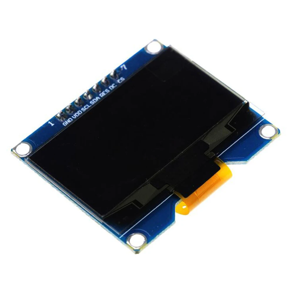 1 54 дюймовый белый oled-дисплей модуль 128x64OLED экран Плата 3 3-5V UART для Arduino Diy Kit |