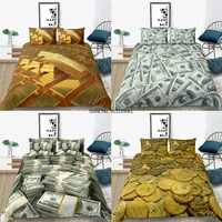 money dollar coin bullion 3d print bedding set luxury adult kids high end duvet cover king queen twin full single double unique