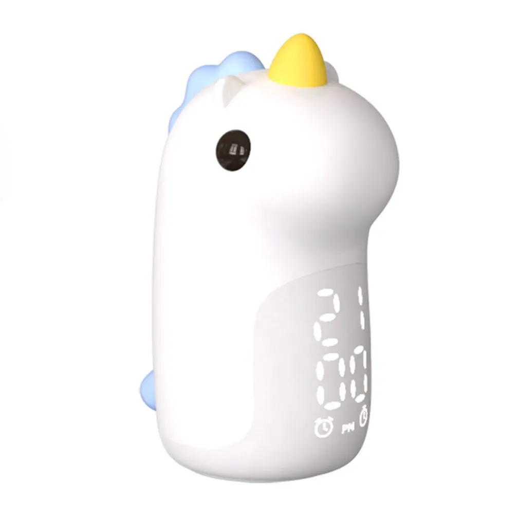 

Unicorn Silicone Night Light Led Display Alarm Clock Dimming Warm Light Bedside Cute Clock Night Light