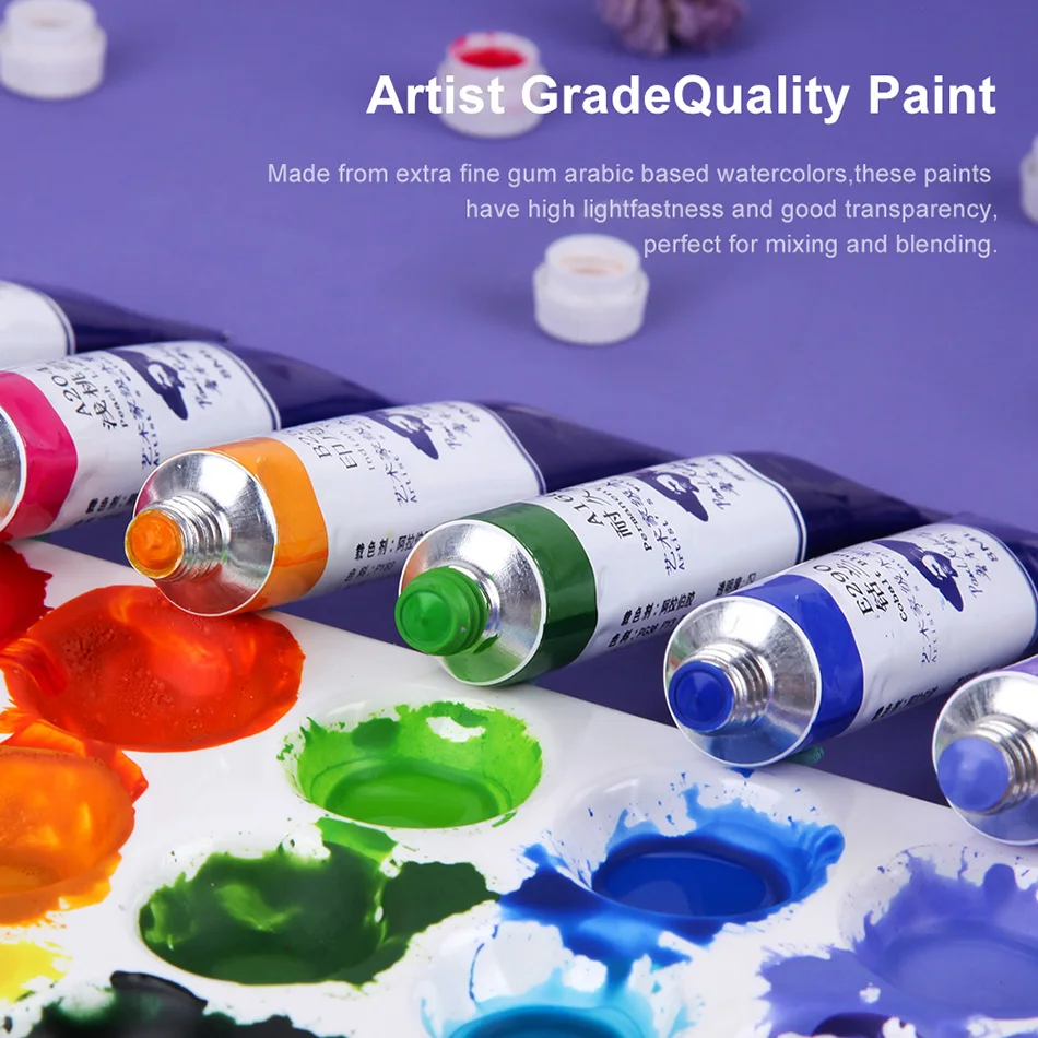 Kup Paul Rubens Artist Grade Akwarela 8ml Zestaw Tubek 48 Kolorów Profesjonalny Wysokiej Jakości Pigment Malarski Do Artykułów Artystycznych