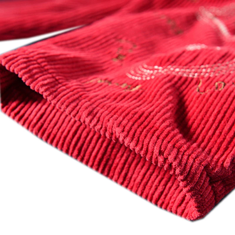 Женские брюки нижнее белье прямые большие свободные оверсайз 100% из вельвета на