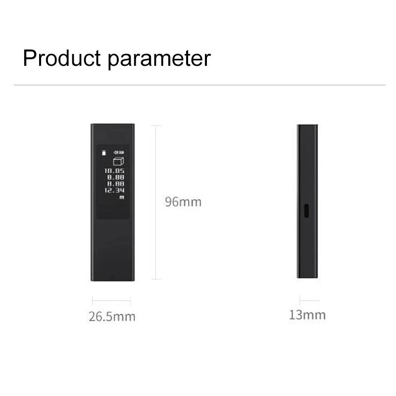 Дальномер Xiaomi DUKA LS5 лазерный с сенсорным OLED-дисплеем 40 м | Электроника