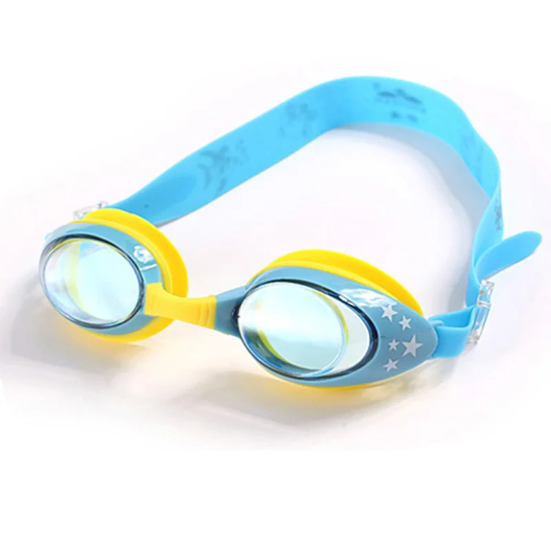 Водонепроницаемые и противотуманные прозрачные детские плавательные очки для