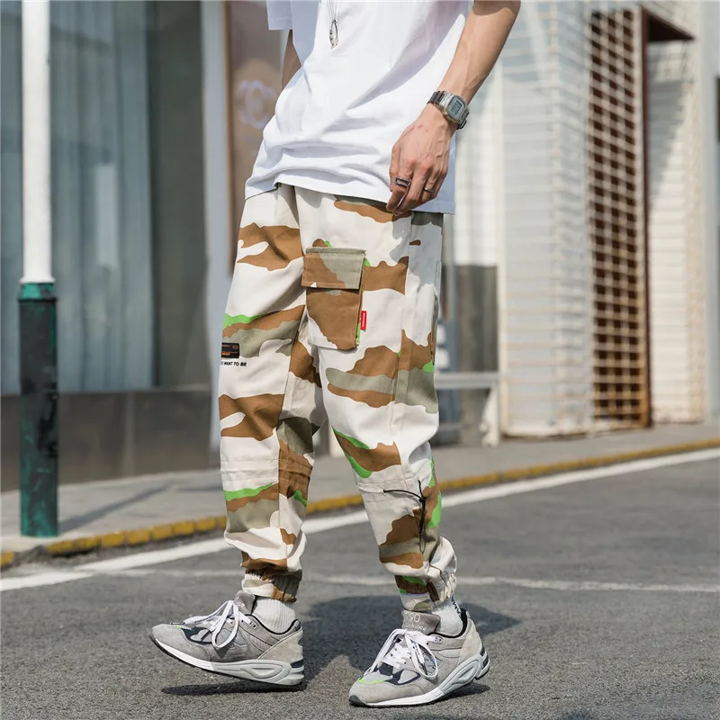 

Hip Hop Men Pants Casual Mens Hip Hop Rap Male Trousers Street Korean Straight Harem Overall Breathing Ankle Banded Pant Fashion