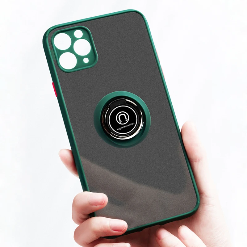 Роскошный противоударный чехол для iPhone 11 Pro Max XS XR X 7 8 Plus 7Plus iPhone11 iPhonex iPhone8 Матовый