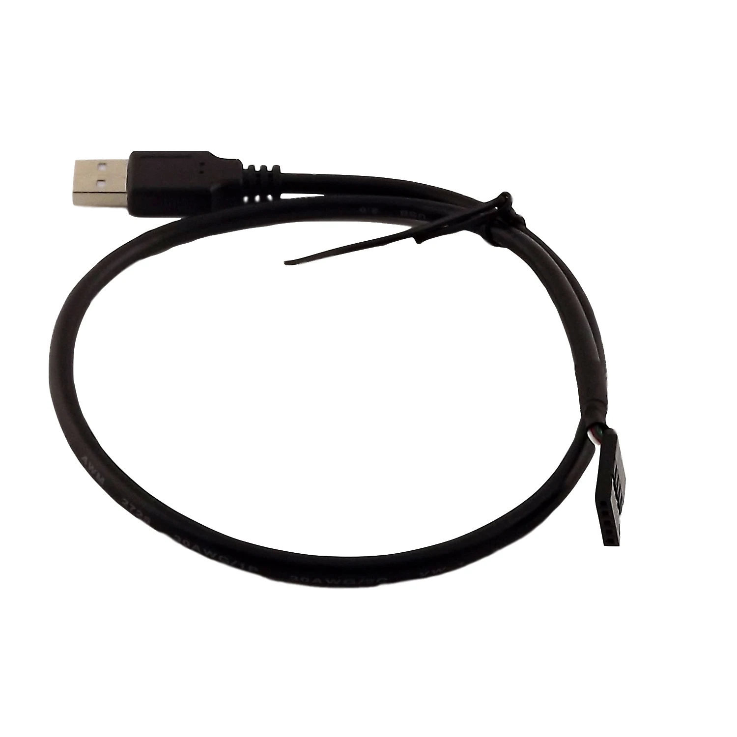 1 шт. 50 см USB 2,0 Тип «Папа-папа» Dupont 5-контактное гнездо заголовок адаптер материнской платы кабель черного цвета