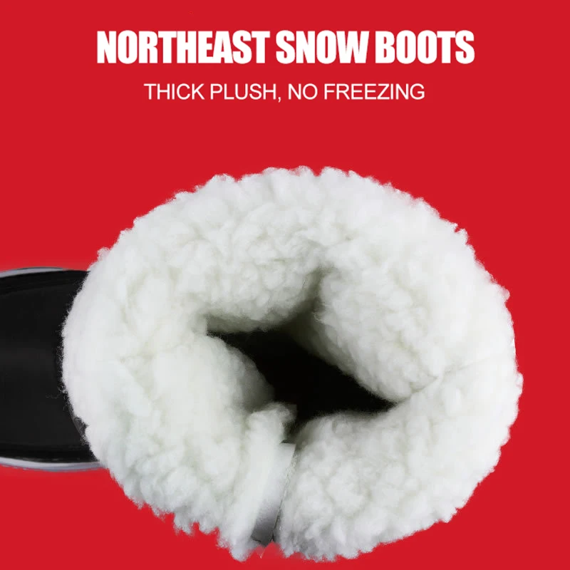 Women Boots Waterproof Winter Shoes Women Snow Boots Platform Keep Warm Mid-Calf Winter Boots With Thick Fur Heels Botas Mujer