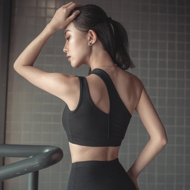 Новый индивидуальный Одноцветный спортивный бюстгальтер облегающий с одним